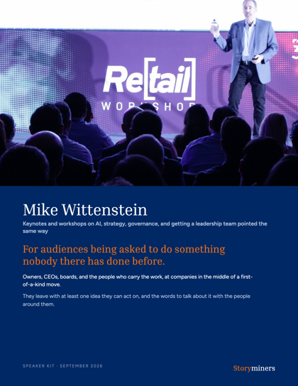The cover of Mike Wittenstein's speaker kit